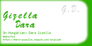 gizella dara business card